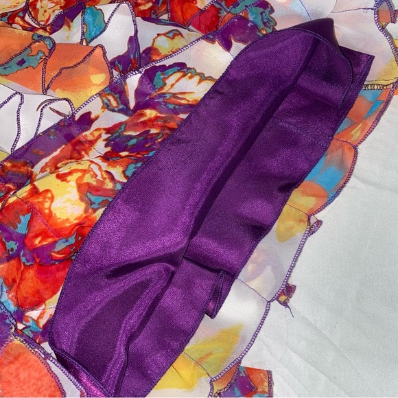 B. Smart Spaghetti Strap Summer Formal Mini Dress, Size 13 Juniors, Beaded - Picture 6 of 12